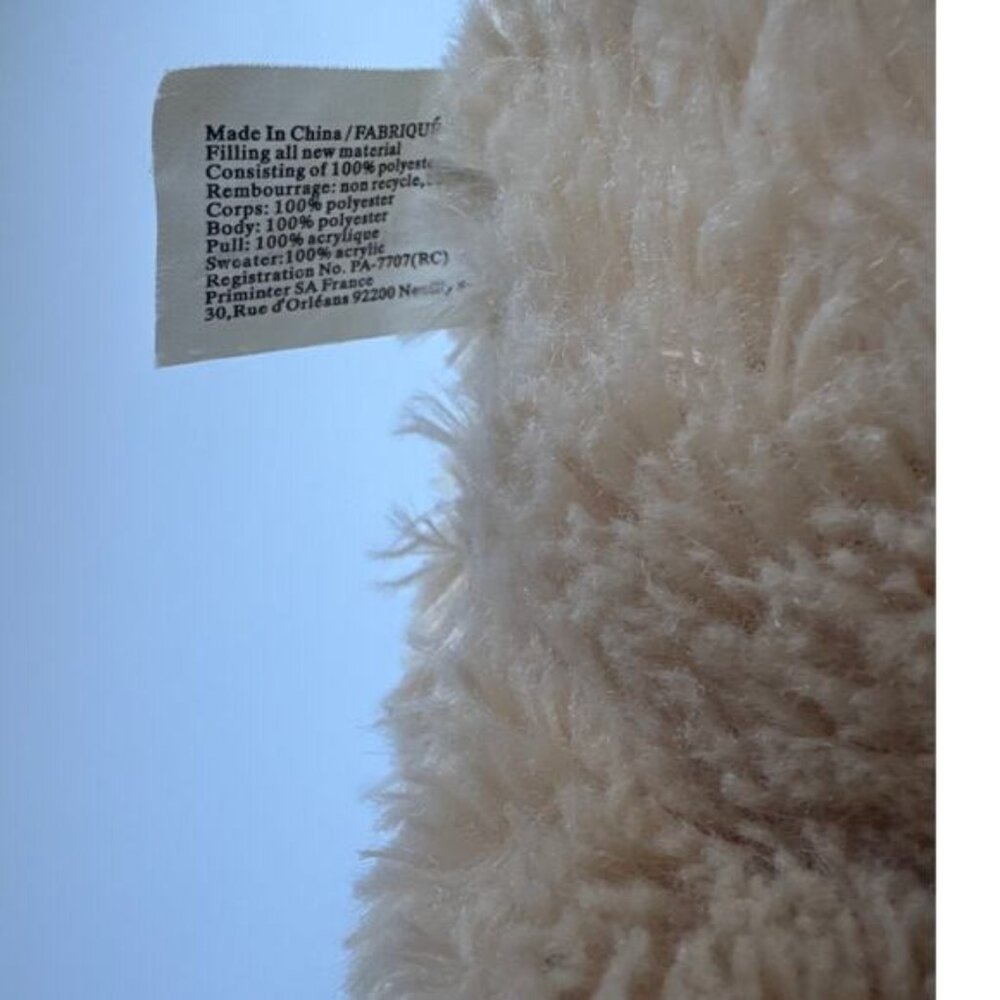 🧸 Rare Burberry Fragrance Teddy Bear Plush Iconic Nova Check Plaid B Sweater - Picture 8 of 9